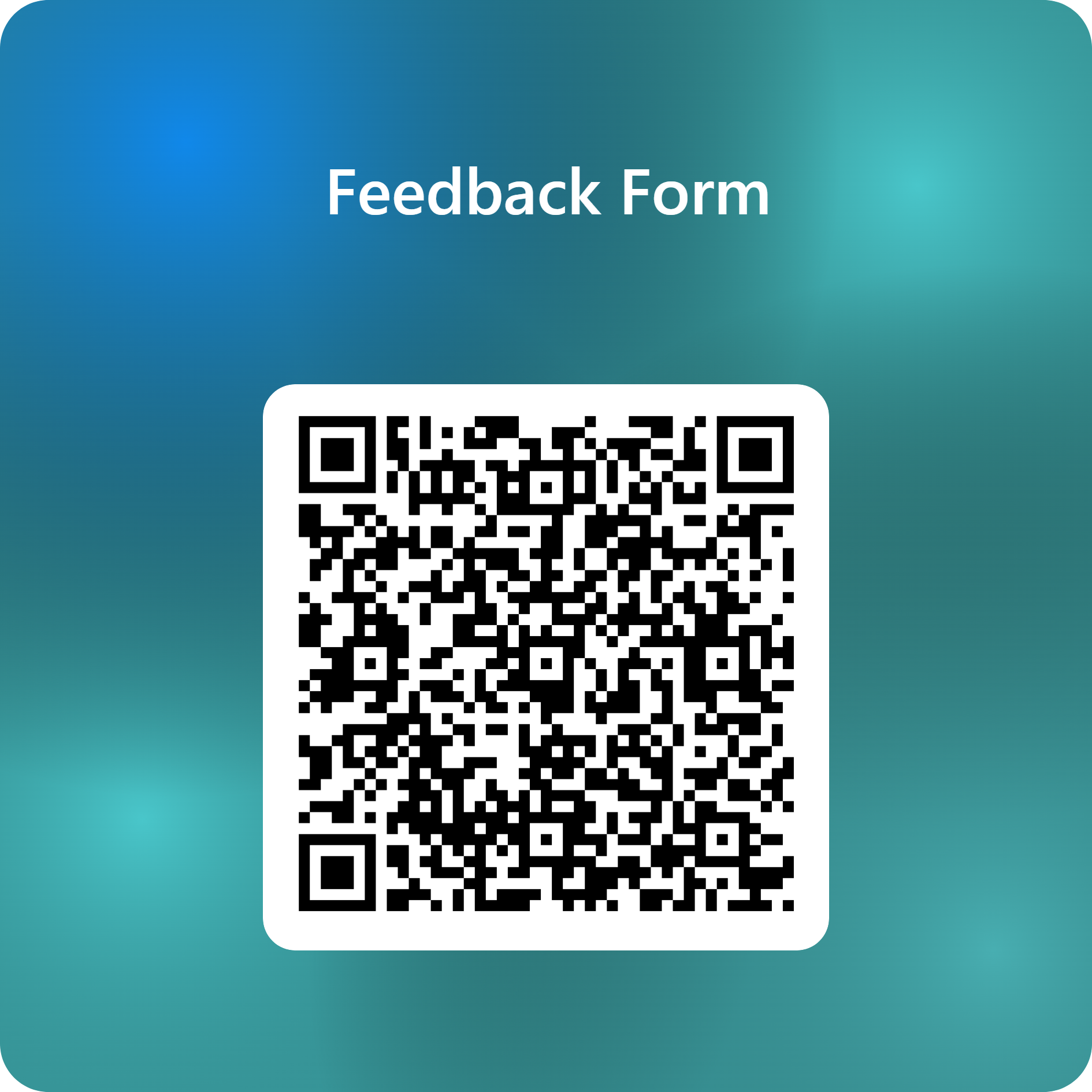 Feedback QR Code